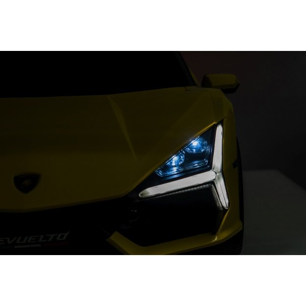 Dvivietis elektromobilis vaikams Lamborghini Revuelto XL, geltonas