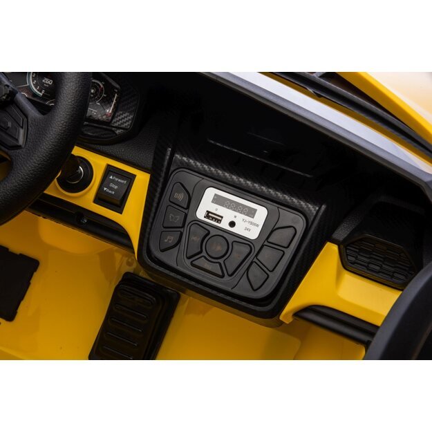 Dvivietis elektromobilis vaikams Lamborghini Revuelto XL, geltonas