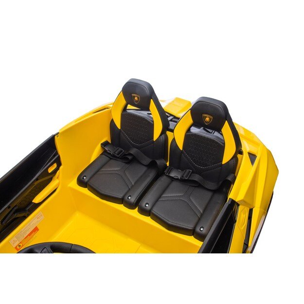 Dvivietis elektromobilis vaikams Lamborghini Revuelto XL, geltonas