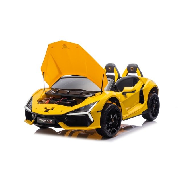 Dvivietis elektromobilis vaikams Lamborghini Revuelto XL, geltonas