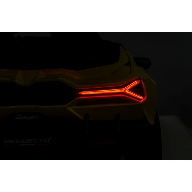 Dvivietis elektromobilis vaikams Lamborghini Revuelto XL, geltonas