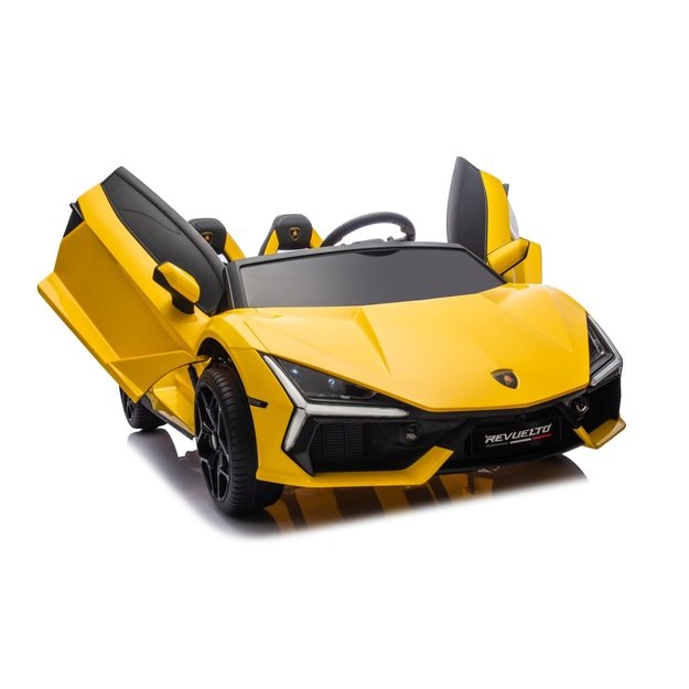 Dvivietis elektromobilis vaikams Lamborghini Revuelto XL, geltonas
