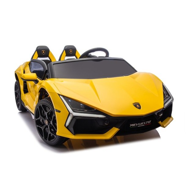 Dvivietis elektromobilis vaikams Lamborghini Revuelto XL, geltonas