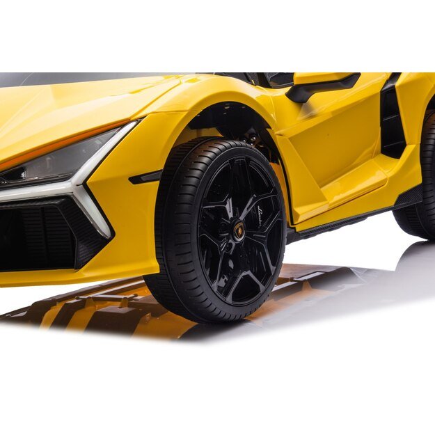 Dvivietis elektromobilis vaikams Lamborghini Revuelto XL, geltonas