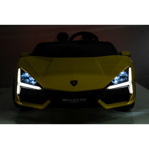 Dvivietis elektromobilis vaikams Lamborghini Revuelto XL, geltonas