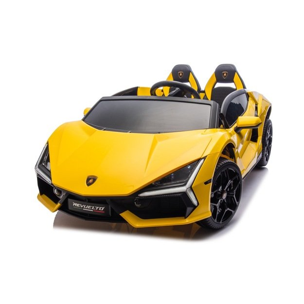 Dvivietis elektromobilis vaikams Lamborghini Revuelto XL, geltonas