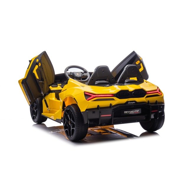 Dvivietis elektromobilis vaikams Lamborghini Revuelto XL, geltonas