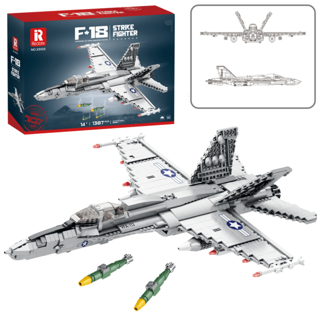 Naikintuvo F-16 Fighting Falcon konstruktoriaus rinkinys 1427 el.