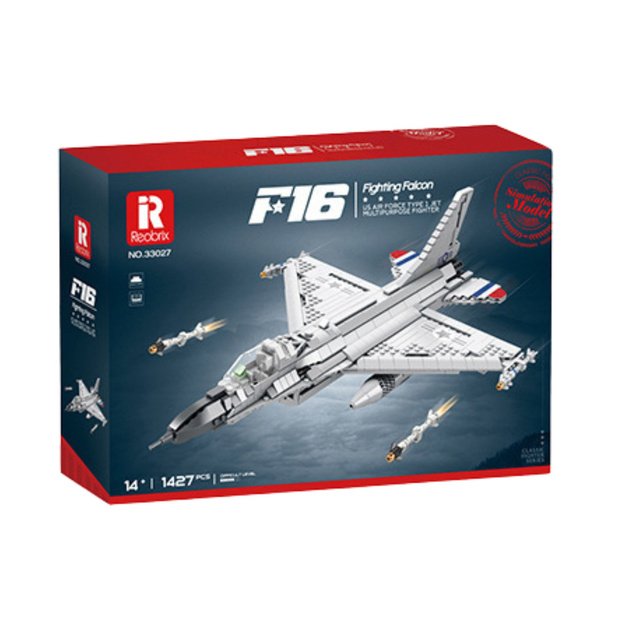 Naikintuvo F-16 Fighting Falcon konstruktoriaus rinkinys 1427 el.