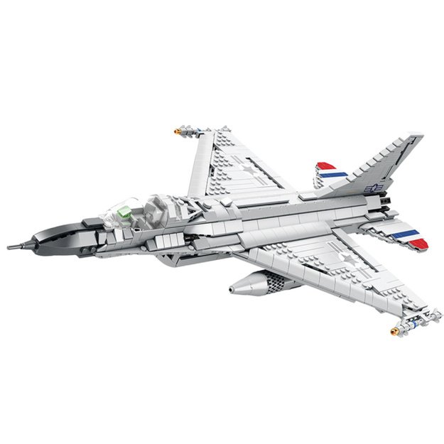 Naikintuvo F-16 Fighting Falcon konstruktoriaus rinkinys 1427 el.