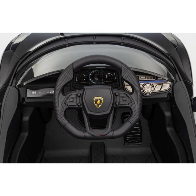 Vienvietis elektromobilis vaikams Lamborghini Revuelto, juodas