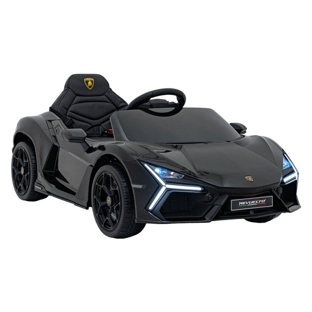 Vienvietis elektromobilis vaikams Lamborghini Revuelto, juodas