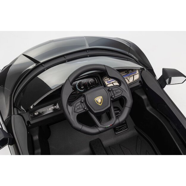 Vienvietis elektromobilis vaikams Lamborghini Revuelto, juodas