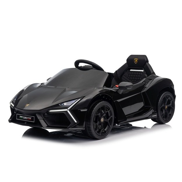 Vienvietis elektromobilis vaikams Lamborghini Revuelto, juodas