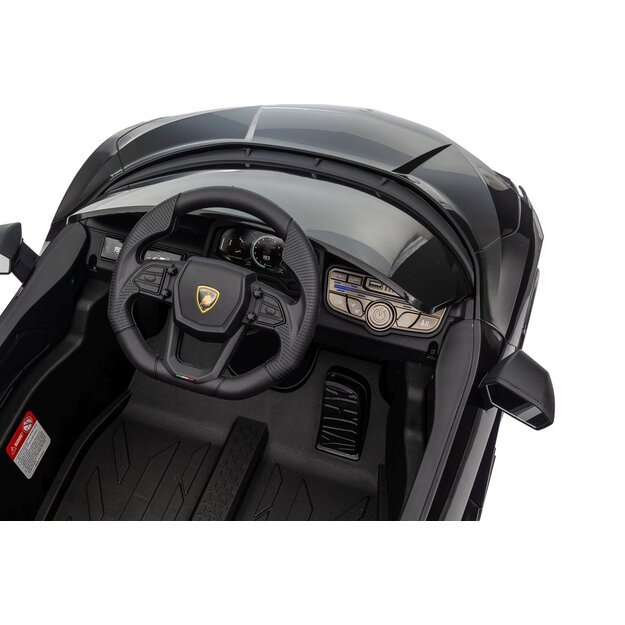 Vienvietis elektromobilis vaikams Lamborghini Revuelto, juodas