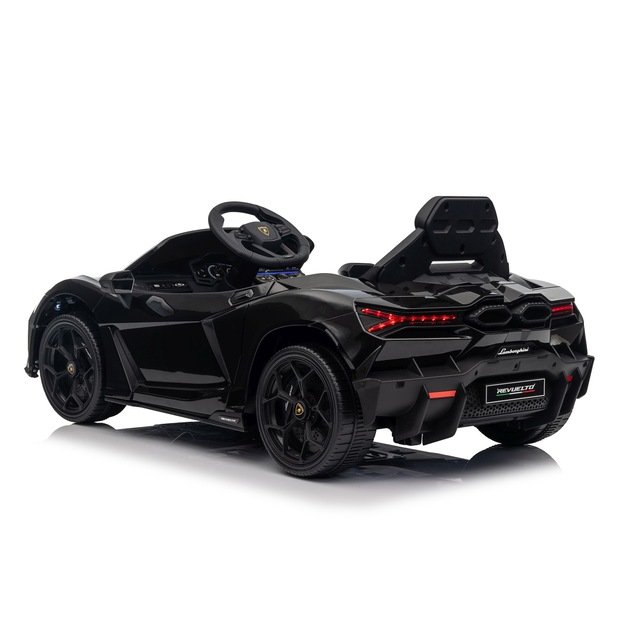 Vienvietis elektromobilis vaikams Lamborghini Revuelto, juodas