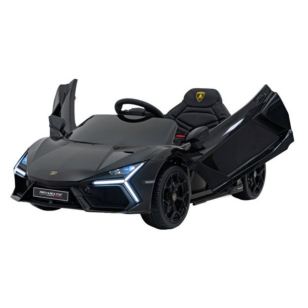 Vienvietis elektromobilis vaikams Lamborghini Revuelto, juodas