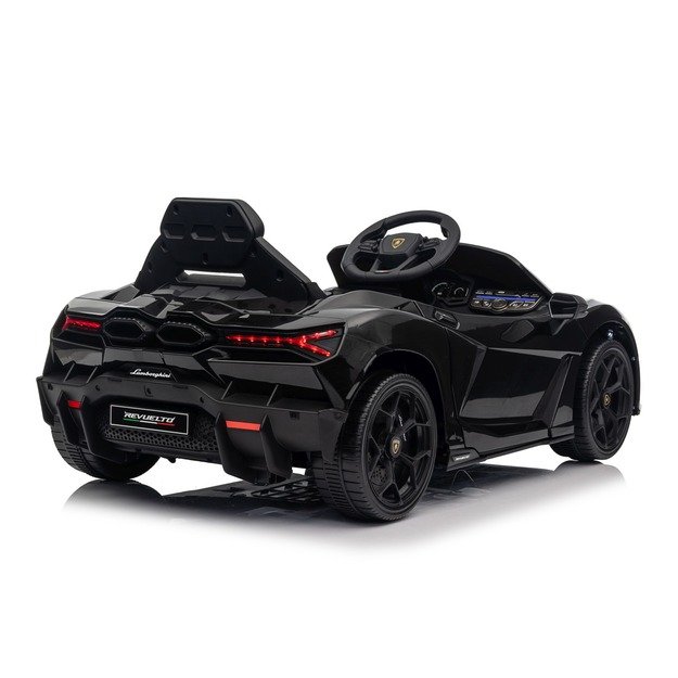 Vienvietis elektromobilis vaikams Lamborghini Revuelto, juodas
