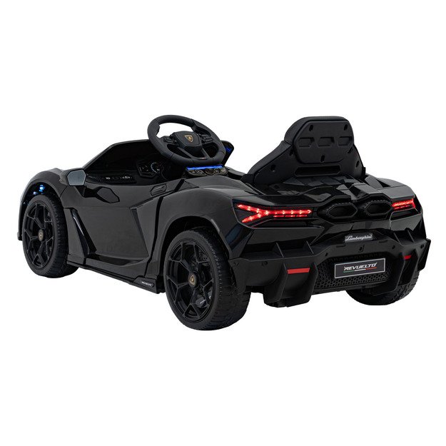 Vienvietis elektromobilis vaikams Lamborghini Revuelto, juodas