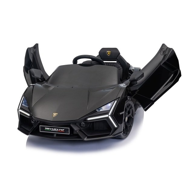 Vienvietis elektromobilis vaikams Lamborghini Revuelto, juodas
