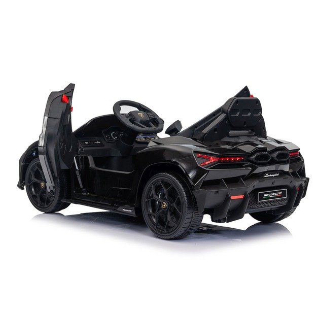 Vienvietis elektromobilis vaikams Lamborghini Revuelto, juodas
