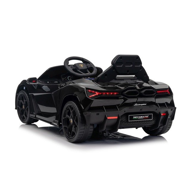 Vienvietis elektromobilis vaikams Lamborghini Revuelto, juodas