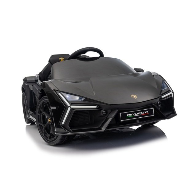 Vienvietis elektromobilis vaikams Lamborghini Revuelto, juodas