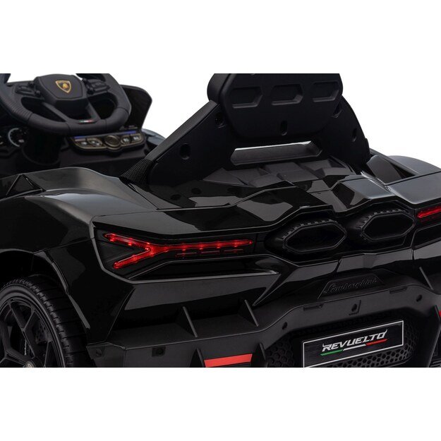 Vienvietis elektromobilis vaikams Lamborghini Revuelto, juodas