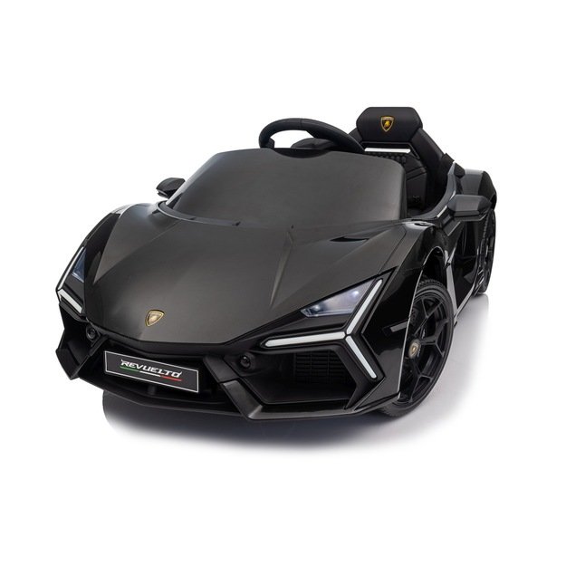 Vienvietis elektromobilis vaikams Lamborghini Revuelto, juodas