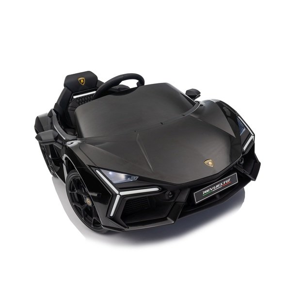 Vienvietis elektromobilis vaikams Lamborghini Revuelto, juodas