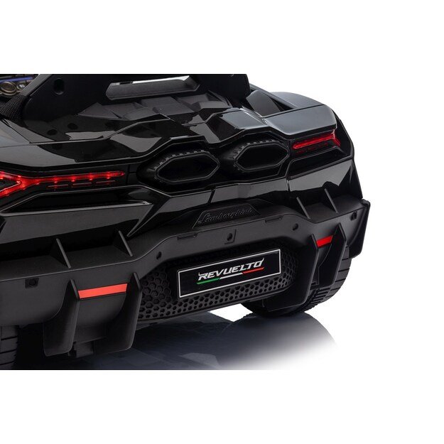 Vienvietis elektromobilis vaikams Lamborghini Revuelto, juodas