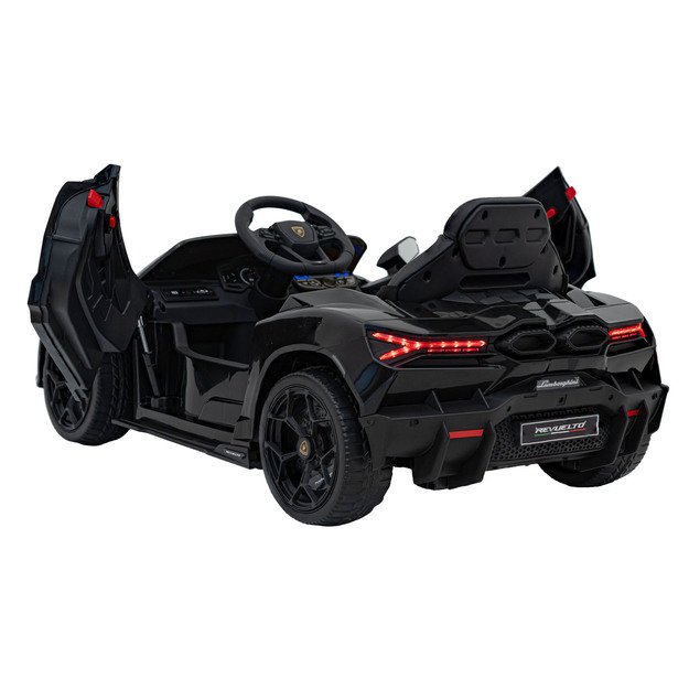 Vienvietis elektromobilis vaikams Lamborghini Revuelto, juodas