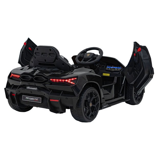 Vienvietis elektromobilis vaikams Lamborghini Revuelto, juodas