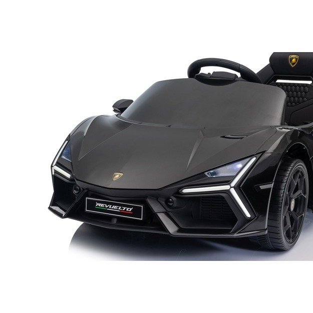 Vienvietis elektromobilis vaikams Lamborghini Revuelto, juodas