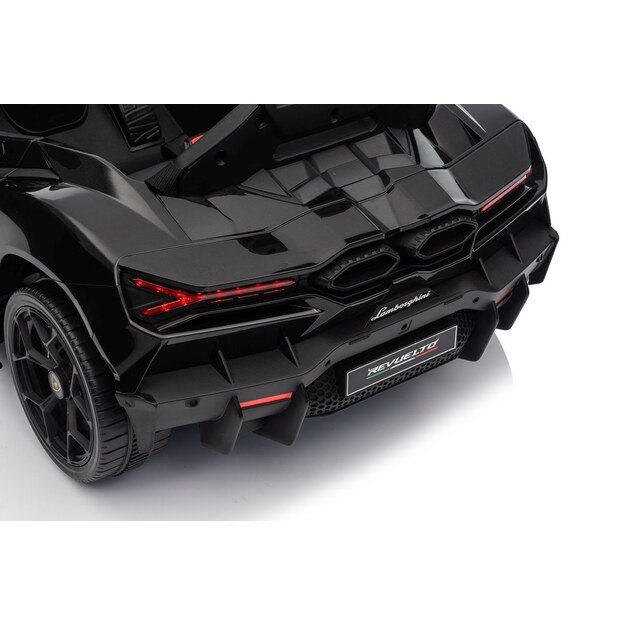 Vienvietis elektromobilis vaikams Lamborghini Revuelto, juodas