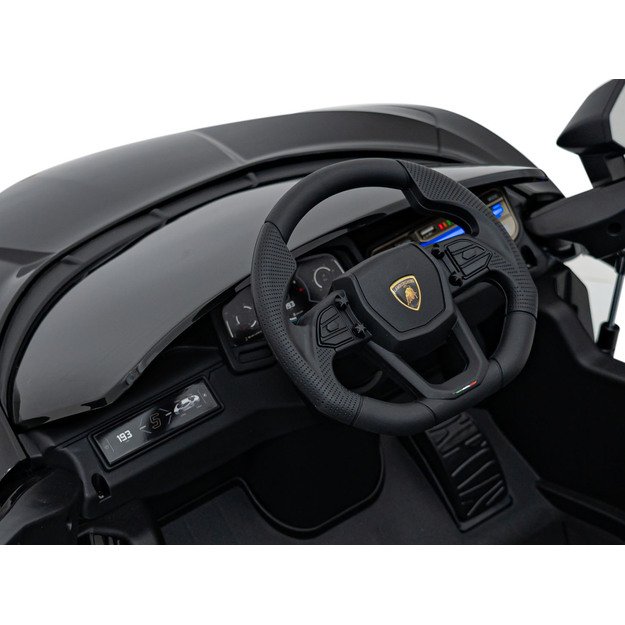 Vienvietis elektromobilis vaikams Lamborghini Revuelto, juodas