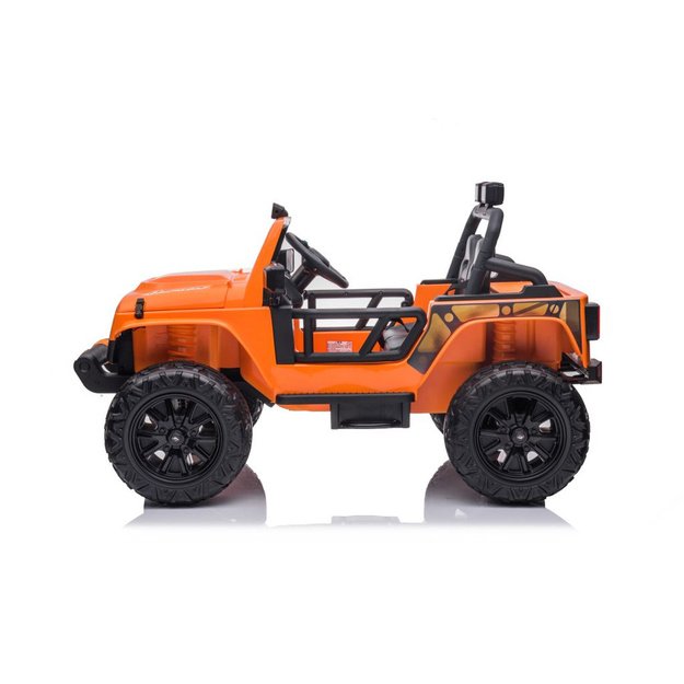 Vienvietis elektromobilis vaikams Jeep Extreme iki 100 kg XB-1118, oranžinis