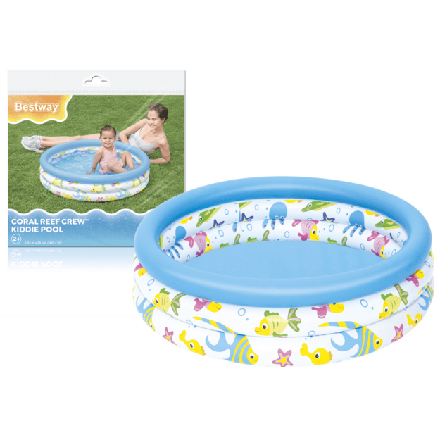 Pripučiamas sodo baseinas vaikams „Fish“ 102 cm, Bestway 51008