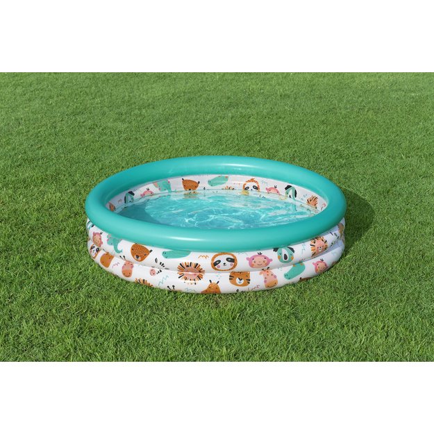 Pripučiamas sodo baseinas vaikams „Fish“ 102 cm, Bestway 51008