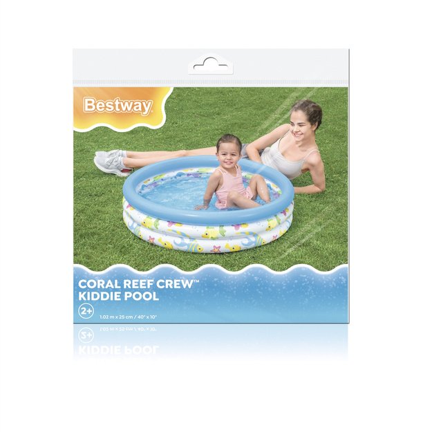 Pripučiamas sodo baseinas vaikams „Fish“ 102 cm, Bestway 51008