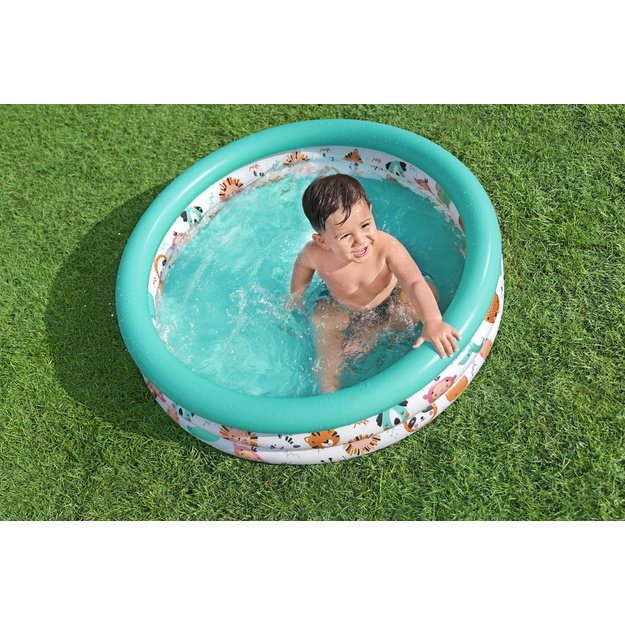 Pripučiamas sodo baseinas vaikams „Fish“ 102 cm, Bestway 51008