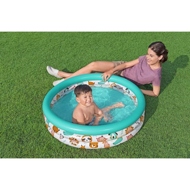 Pripučiamas sodo baseinas vaikams „Fish“ 102 cm, Bestway 51008