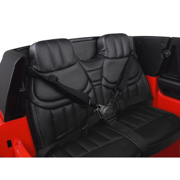 Vienvietis elektrinis džipas vaikams RANGE ROVER 4x4, raudonas