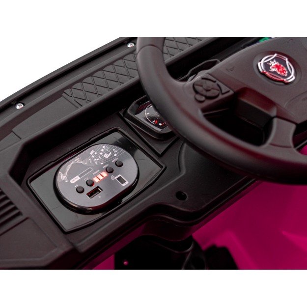 Vienvietis elektrinis sunkvežimis vaikams Scania R-SERIE, rožinis