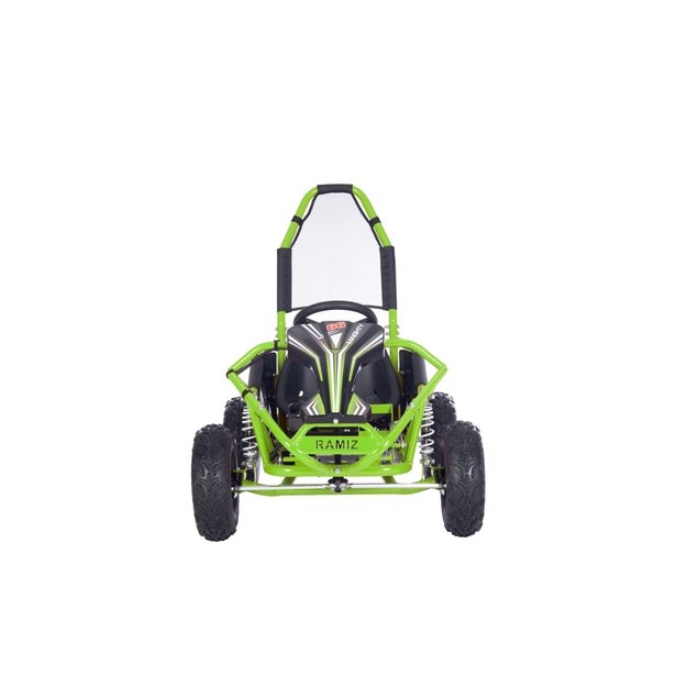 Vienvietis elektrinis sportinis kartingas MAIGHTY vaikams, žalias