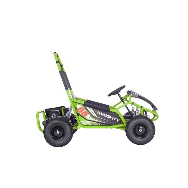 Vienvietis elektrinis sportinis kartingas MAIGHTY vaikams, žalias