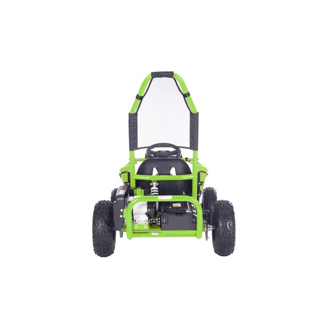 Vienvietis elektrinis sportinis kartingas MAIGHTY vaikams, žalias