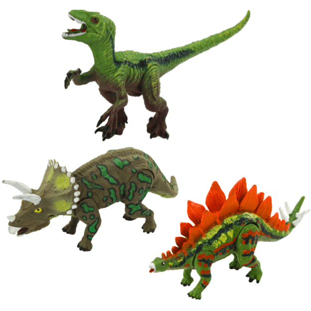Dinozaurų figūrėlių rinkinys su judančiais elementais 6 vnt.