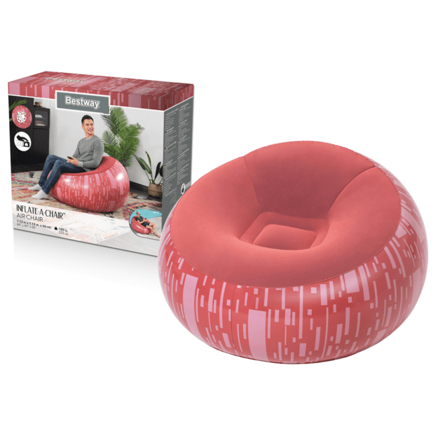 Pripučiamas fotelis, raudonas, Bestway 75052