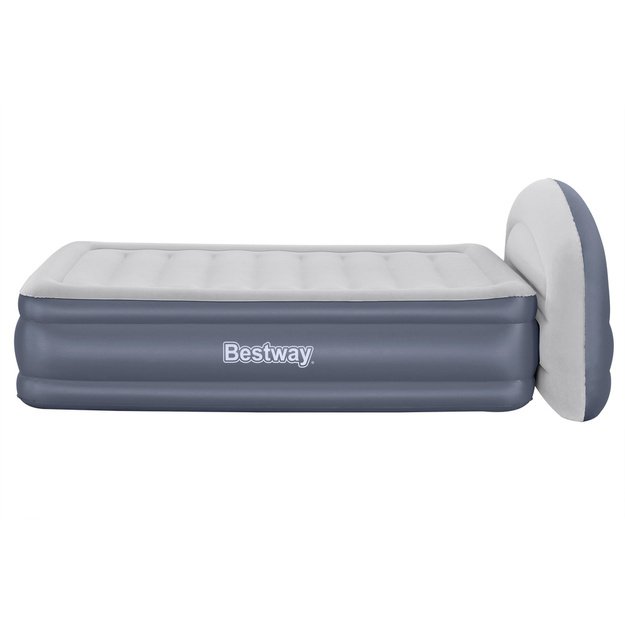 Pripučiamas dvivietis čiužinys 152x229x84cm su įmontuota pompa, Bestway 671BD